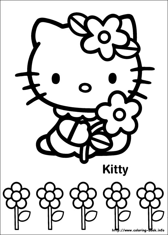 Hello Kitty coloring picture